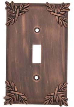 Sonnet Leaf Wall Plate (Antique Copper Finish)