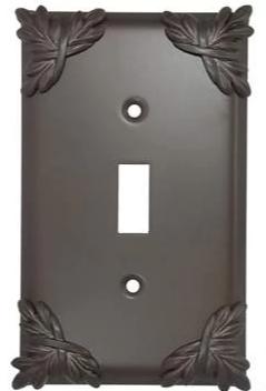 Sonnet Leaf Wall Plate (Oil Rubbed Bronze Finish)