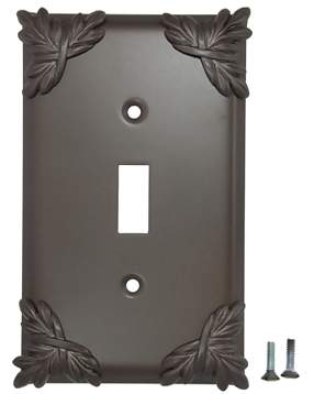 Sonnet Leaf Wall Plate (Oil Rubbed Bronze Finish)
