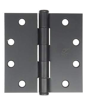 4 1/2 Inch by 4 1/2 Inch Butt Hinge (Forged Black Iron)