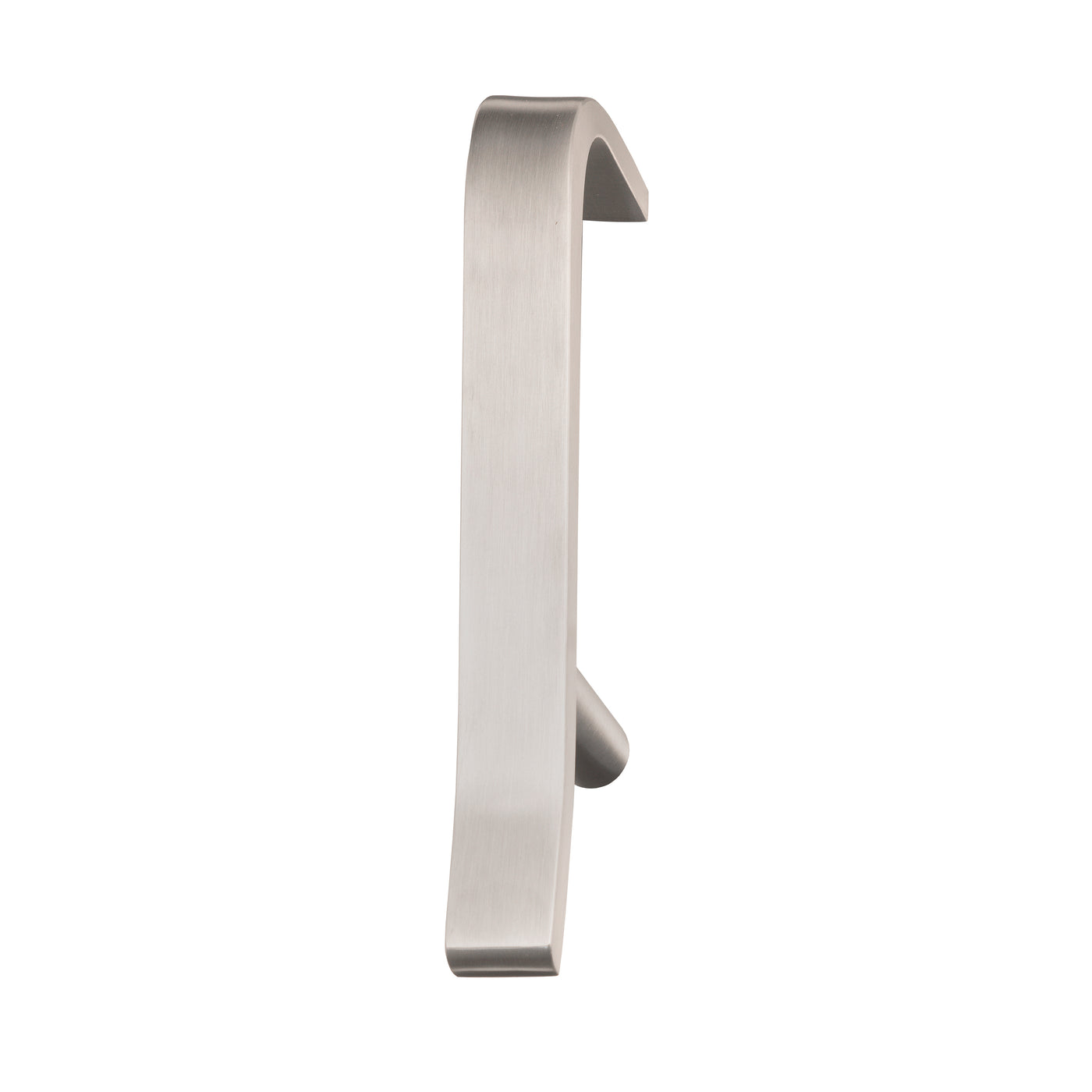 8 1/2 Inch Overall (5 1/4 Inch C-C) Classic Antimicrobial Door Pull Handle (Satin Stainless Steel Finish)