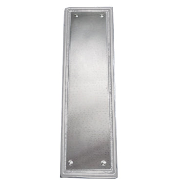 10 Inch Solid Brass Classic Style Push Plate (Polished Chrome Finish)