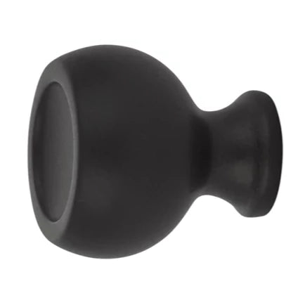 Emtek 1 Inch Solid Brass Atomic Knob (Flat Black Finish) EMTEK