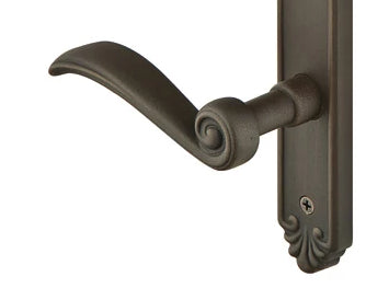 Solid Brass Tuscany Keyed Style Multi Point Lock Trim (Medium Bronze Finish)