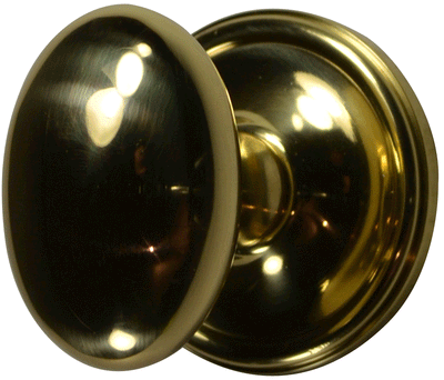 Solid Brass Egg Door Knob Set