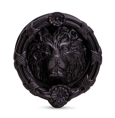 Ribbon & Reed 5 1/4 Inch Lion Head Door Knocker in Solid Brass (Oil Rubbed Bronze)