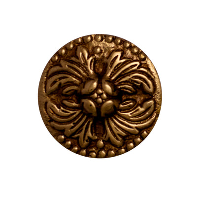 1 1/2 Inch Polished Brass Rococo Cabinet Knob (Several Finishes Available)
