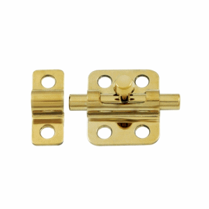 3 Inch Solid Brass Barrel Bolt (Lifetime Polished Brass Finish) DELTANA