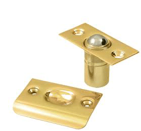 2 1/8 Inch Deltana Solid Brass Ball Catch (PVD Lifetime Polished Brass Finish)