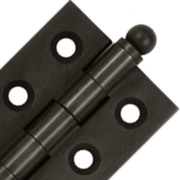 2 Inch x 1 1/2 Inch Solid Brass Cabinet Hinges (Oil Rubbed Bronze)