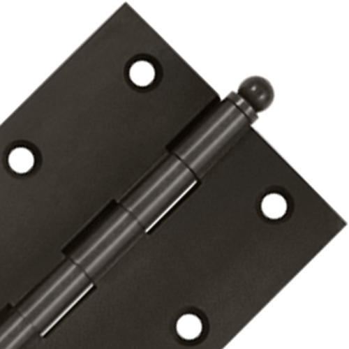 DELTANA 3 Inch x 2 1/2 Inch Solid Brass Cabinet Hinges (Oil Rubbed Bronze Finish)