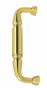 8 Inch Deltana Solid Brass Door Pull (Polished Brass Finish)
