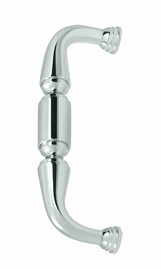 6 Inch Deltana Solid Brass Door Pull (Polished Chrome Finish)