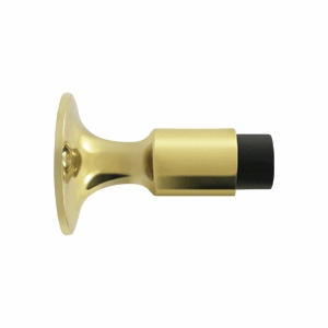 DELTANA Heavy Duty Wall Mounted Bumpers Door Stop (Polished Brass Finish)