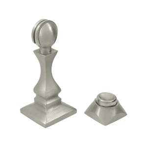 Baseboard/Floor Magnetic Door Hold / Door Stop (Brushed Nickel Finish)