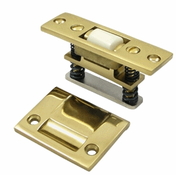 3 1/4 Inch Deltana Solid Brass Heavy Duty Roller Catch (Polished Brass Finish)