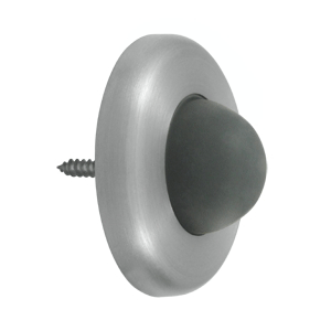 Convex Wall Door Hold / Door Stop (Brushed Stainless Finish)