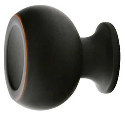 1 1/4 Inch Solid Brass Atomic Knob (Oil Rubbed Bronze Finish)
