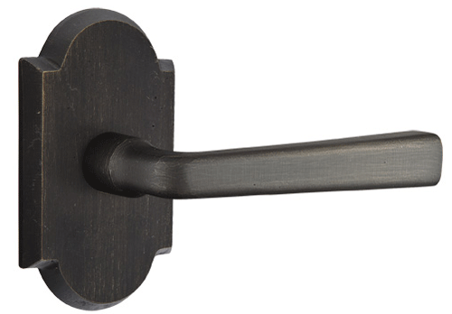 Solid Brass Sandcast Cimarron Lever With Arched Rosette