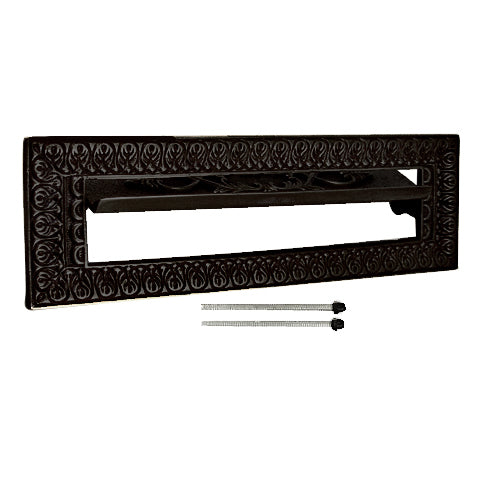 Antique Front Door Mail Slot - Victorian Style (Oil Rubbed Bronze Finish)