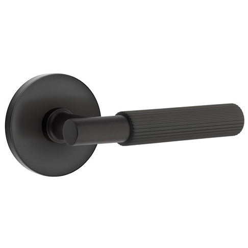 Emtek T-Bar Straight Knurled Lever With Disk Rosette (Several Finishes Available)
