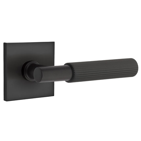 EMTEK Emtek T-Bar Straight Knurled Lever With Square Rosette (Several Finishes Available)