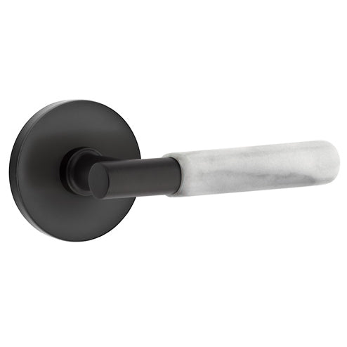 EMTEK Emtek T-Bar White Marble Lever With Disk Rosette (Several Finishes Available)