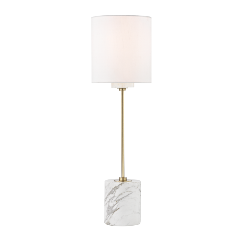 FIONA 1 LIGHT TABLE LAMP WITH A MARBLE BASE