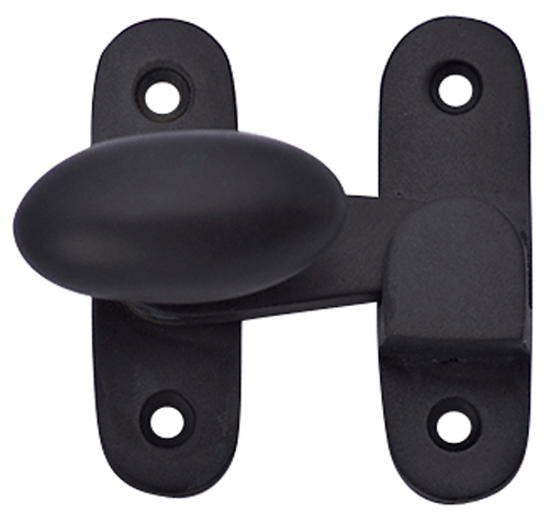 Traditional Solid Brass Oval Knob Latch Set (Oil Rubbed Bronze Finish)