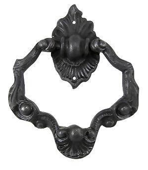 4 Inch Ornate Shell Pattern Ring Pull (Oil Rubbed Bronze Finish)