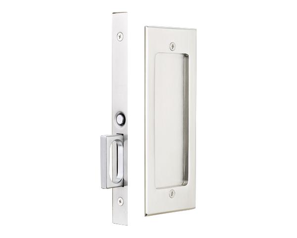 Emtek Brass Pocket Door Mortise Modern Rectangular in Several Finishes
