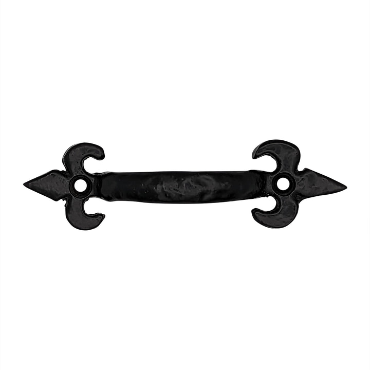 COPPER MOUNTAIN HARDWARE 4 1/4 Inch Solid Brass Colonial Style Pull (Flat Black Finish)