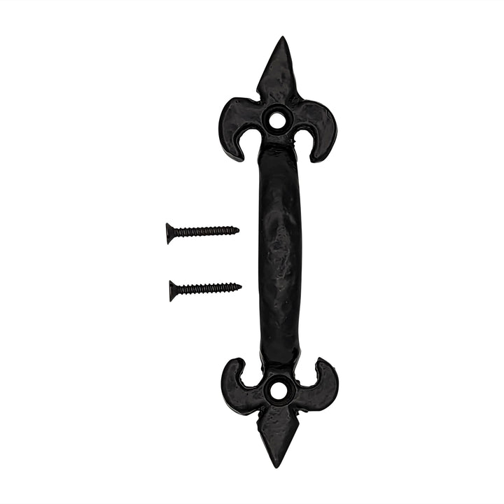 COPPER MOUNTAIN HARDWARE 4 1/4 Inch Solid Brass Colonial Style Pull (Flat Black Finish)