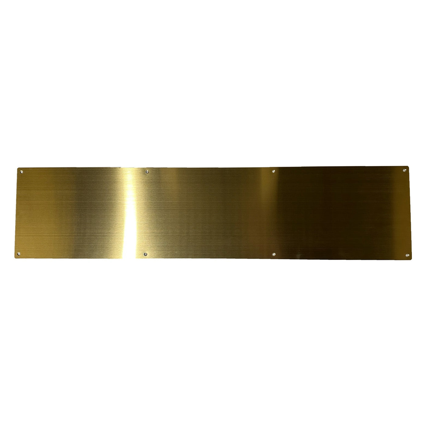 8 Inch x 34 Inch Stainless Steel Kick Plate (Polished Brass Finish)