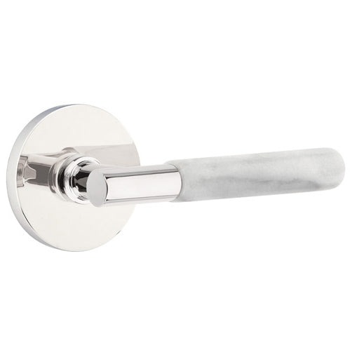 EMTEK Emtek T-Bar White Marble Lever With Disk Rosette (Several Finishes Available)