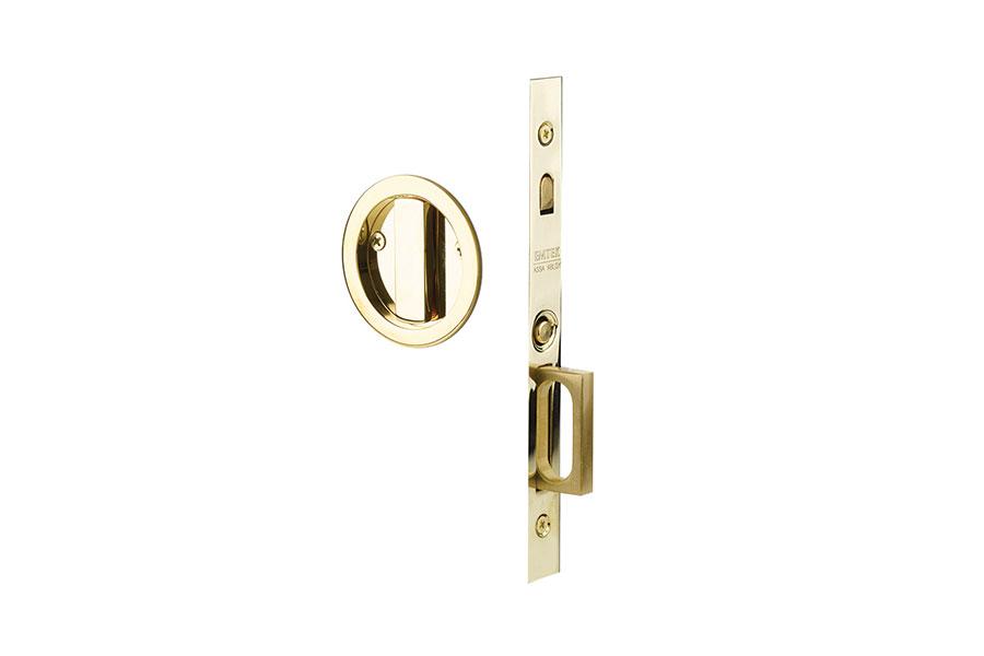 Emtek Round Brass Mortise Pocket Door (Several Finishes Available)