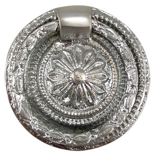 1 3/4 Inch Victorian Style Ring Pull (Brushed Nickel Finish)