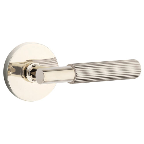 EMTEK Emtek T-Bar Straight Knurled Lever With Disk Rosette (Several Finishes Available)