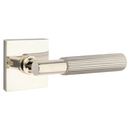 EMTEK Emtek T-Bar Straight Knurled Lever With Square Rosette (Several Finishes Available)