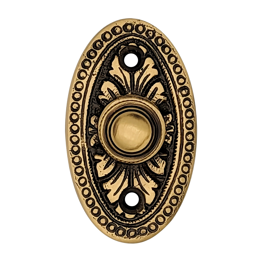 COPPER MOUNTAIN HARDWARE Brass Doorbell Push Button Avalon Style (Several Finishes Available)