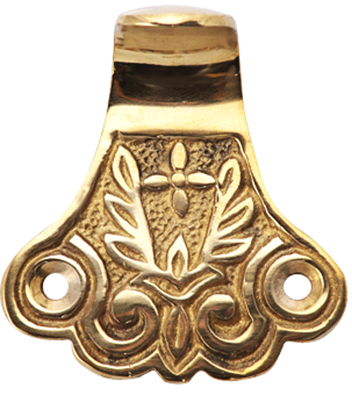 Solid Brass Laurel Wreath Sash Lift (Polished Brass Finish)