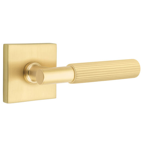 EMTEK Emtek T-Bar Straight Knurled Lever With Square Rosette (Several Finishes Available)