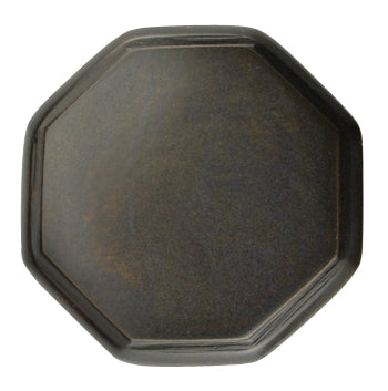 1 5/8 Inch Solid Brass Octagonal Cabinet Knob Oil Rubbed Bronze Finish