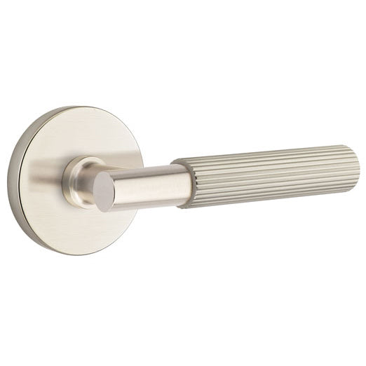 EMTEK Emtek T-Bar Straight Knurled Lever With Disk Rosette (Several Finishes Available)