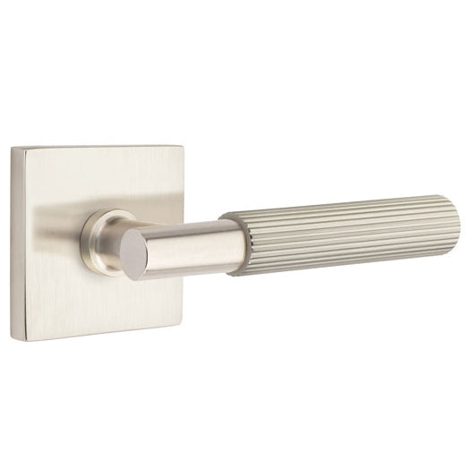 EMTEK Emtek T-Bar Straight Knurled Lever With Square Rosette (Several Finishes Available)