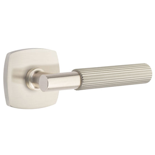 EMTEK Emtek T-Bar Straight Knurled Lever With Urban Modern Rosette (Several Finishes Available)