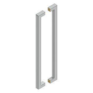 DELTANA 24 Inch Stainless Steel Contemporary Pulls (Back to Back)