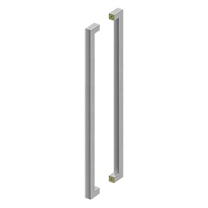 42 Inch Extra Large Stainless Steel Contemporary Pulls (Back to Back)