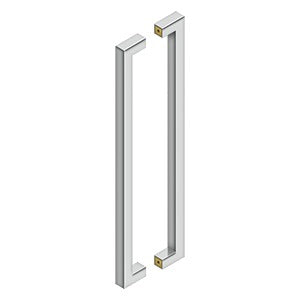 24 Inch Stainless Steel Contemporary Pulls (Back to Back)