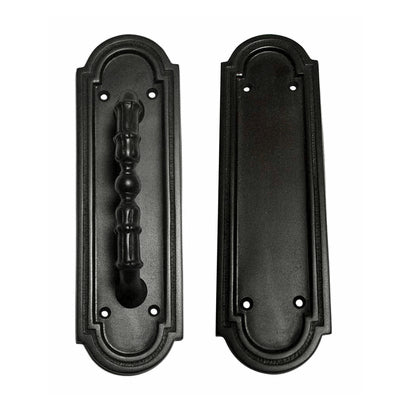 8 3/8 Inch Solid Brass Arched Style Push And Pull Plate (Oil Rubbed Bronze Finish)